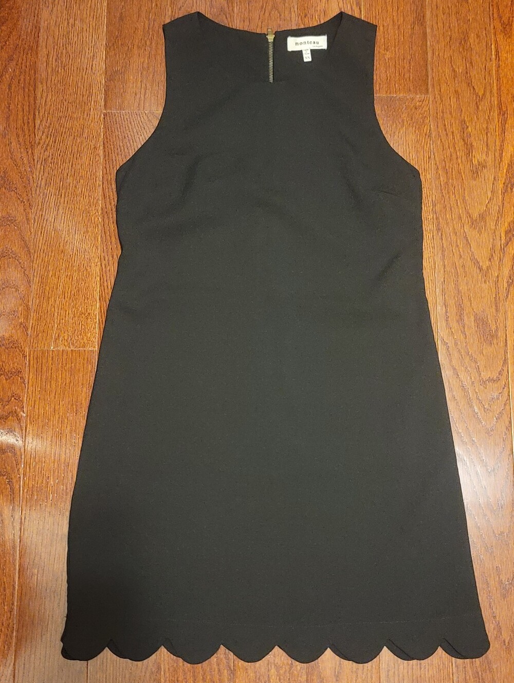 Monteau Women's Sleeveless Black Dress